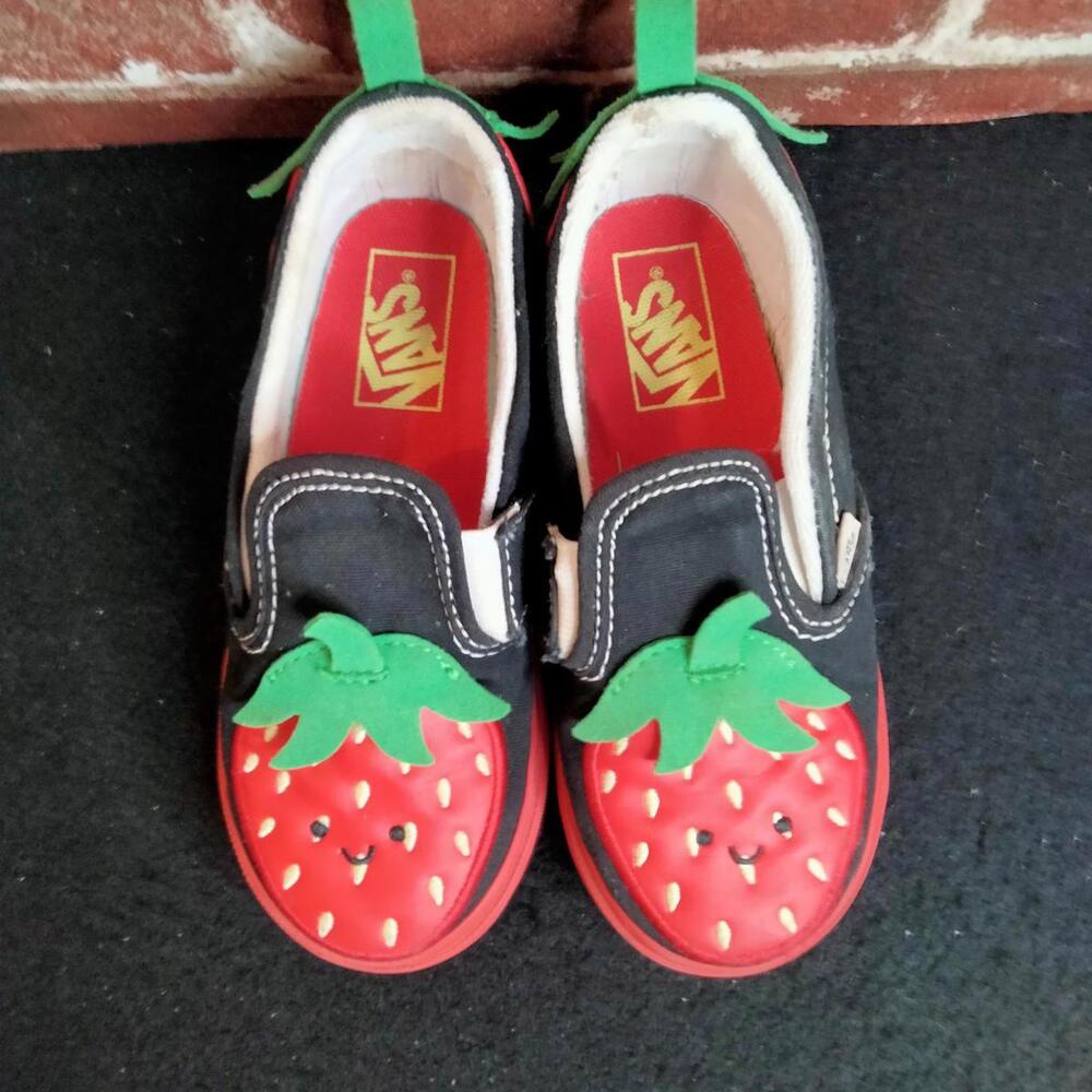 Vans Berry Slip On Shoes Girls Size 10 Toddler V Berry Sneakers - Picture 3 of 8